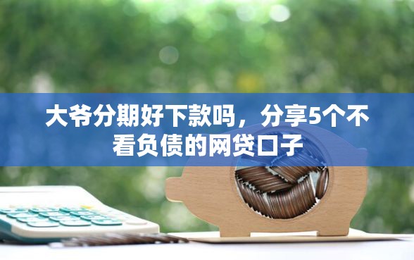 大爷分期好下款吗，分享5个不看负债的网贷口子