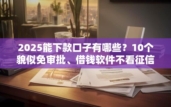 2025能下款口子有哪些？10个貌似免审批、借钱软件不看征信的容易下款的合集