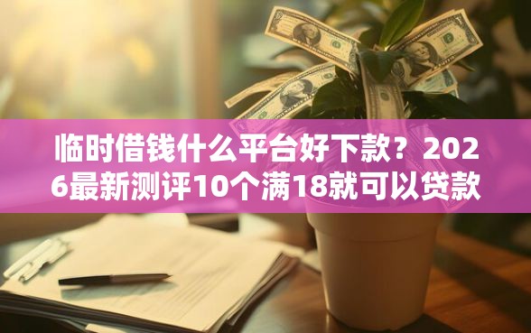 临时借钱什么平台好下款？2026最新测评10个满18就可以贷款的平台