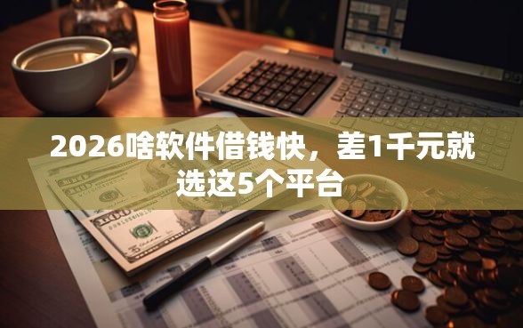 2026啥软件借钱快，差1千元就选这5个平台