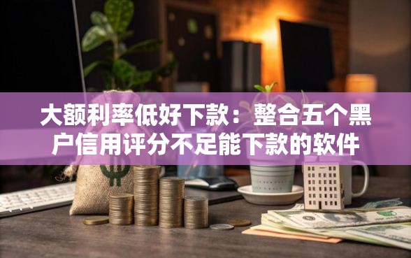 大额利率低好下款：整合五个黑户信用评分不足能下款的软件