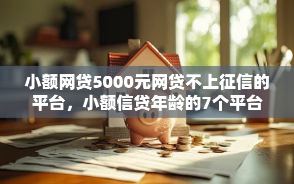 小额网贷5000元网贷不上征信的平台，小额信贷年龄的7个平台介绍