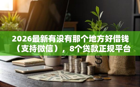 2026最新有没有那个地方好借钱（支持微信），8个贷款正规平台无私分享