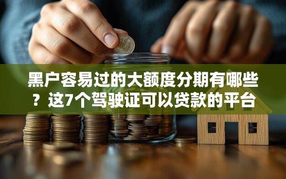 黑户容易过的大额度分期有哪些？这7个驾驶证可以贷款的平台可以试试