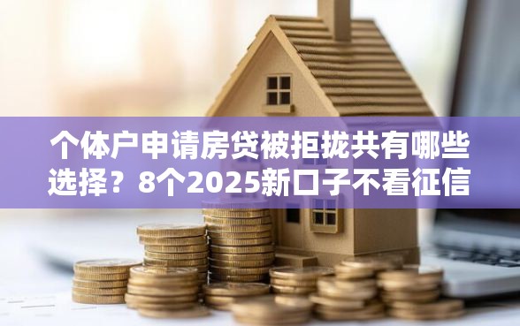 个体户申请房贷被拒拢共有哪些选择？8个2025新口子不看征信详解