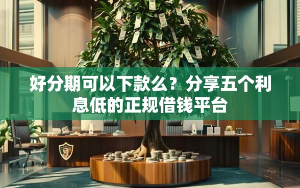 好分期可以下款么？分享五个利息低的正规借钱平台
