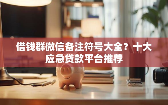 借钱群微信备注符号大全？十大应急贷款平台推荐