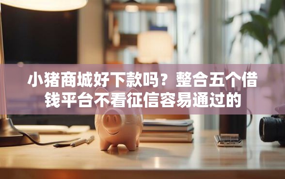 小猪商城好下款吗？整合五个借钱平台不看征信容易通过的