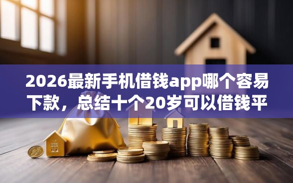 2026最新手机借钱app哪个容易下款，总结十个20岁可以借钱平台不查征信的软件！