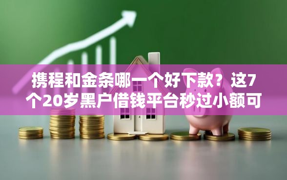 携程和金条哪一个好下款？这7个20岁黑户借钱平台秒过小额可以试试