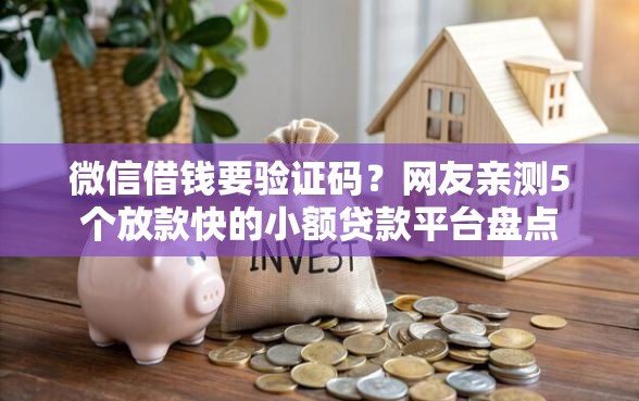 微信借钱要验证码？网友亲测5个放款快的小额贷款平台盘点