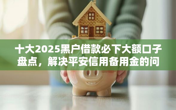十大2025黑户借款必下大额口子盘点，解决平安信用备用金的问题
