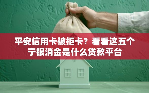 平安信用卡被拒卡？看看这五个宁银消金是什么贷款平台