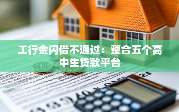 工行金闪借不通过：整合五个高中生贷款平台