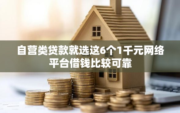 自营类贷款就选这6个1千元网络平台借钱比较可靠