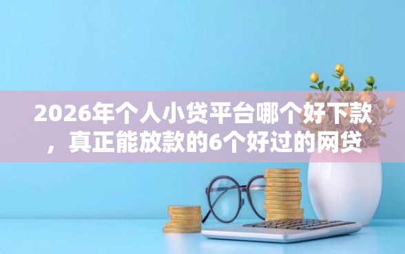 2026年个人小贷平台哪个好下款，真正能放款的6个好过的网贷平台推荐
