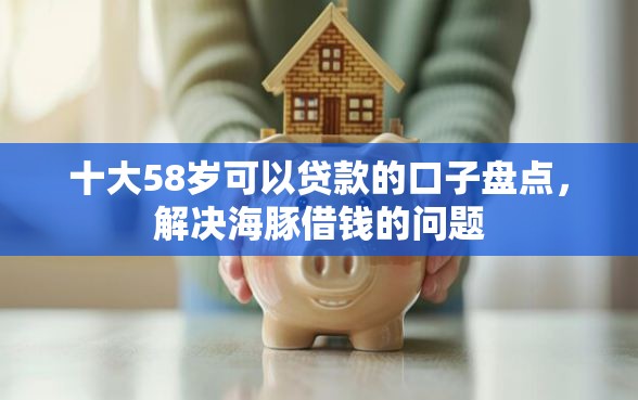 十大58岁可以贷款的口子盘点，解决海豚借钱的问题
