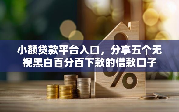 小额贷款平台入口，分享五个无视黑白百分百下款的借款口子