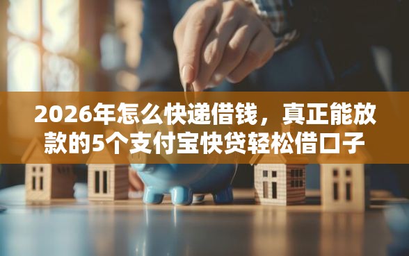 2026年怎么快递借钱，真正能放款的5个支付宝快贷轻松借口子推荐