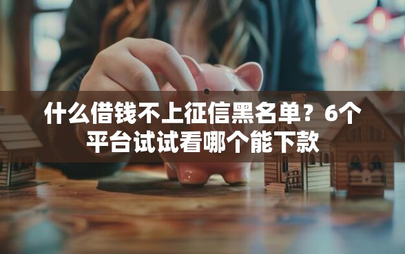 什么借钱不上征信黑名单？6个平台试试看哪个能下款