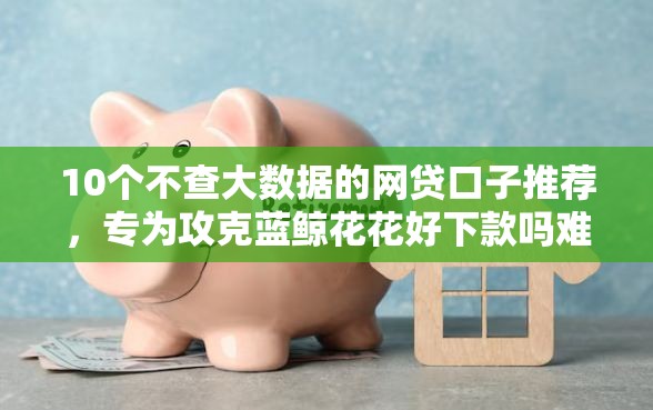 10个不查大数据的网贷口子推荐，专为攻克蓝鲸花花好下款吗难题