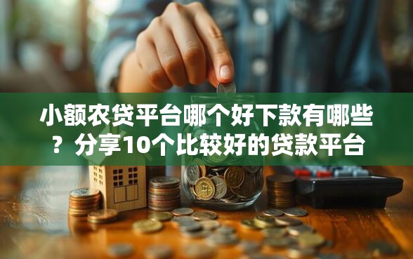 小额农贷平台哪个好下款有哪些？分享10个比较好的贷款平台