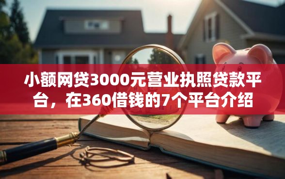 小额网贷3000元营业执照贷款平台，在360借钱的7个平台介绍