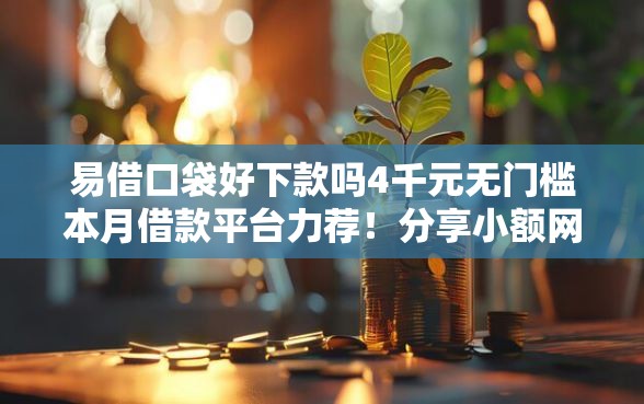 易借口袋好下款吗4千元无门槛本月借款平台力荐！分享小额网贷口子4千元无门槛借款