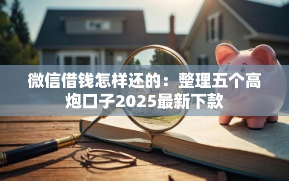 微信借钱怎样还的：整理五个高炮口子2025最新下款