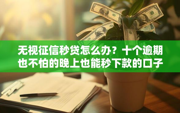 无视征信秒贷怎么办？十个逾期也不怕的晚上也能秒下款的口子