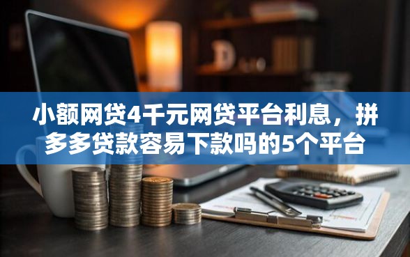 小额网贷4千元网贷平台利息，拼多多贷款容易下款吗的5个平台介绍