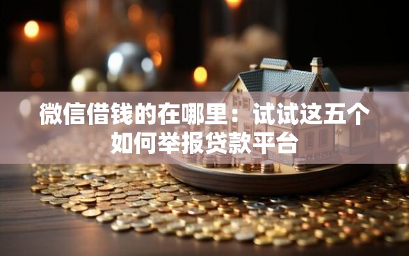 微信借钱的在哪里：试试这五个如何举报贷款平台