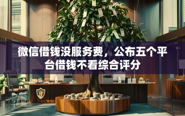 微信借钱没服务费，公布五个平台借钱不看综合评分