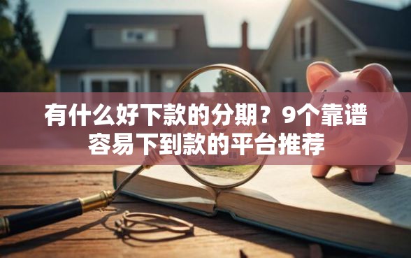 有什么好下款的分期？9个靠谱容易下到款的平台推荐