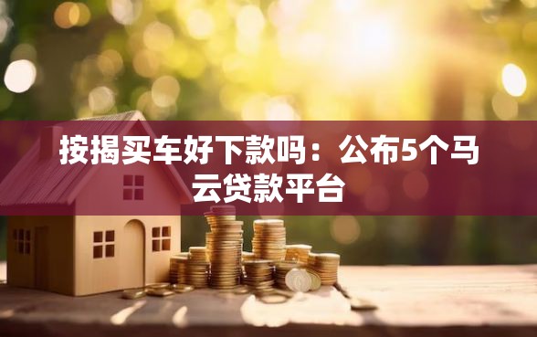按揭买车好下款吗：公布5个马云贷款平台