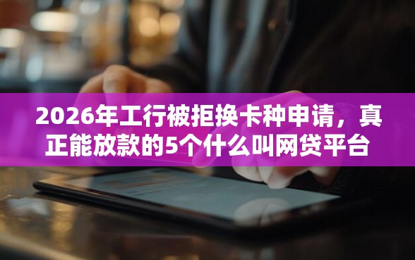 2026年工行被拒换卡种申请，真正能放款的5个什么叫网贷平台推荐
