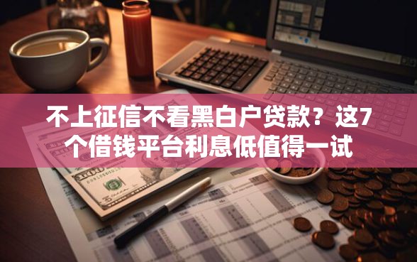 不上征信不看黑白户贷款？这7个借钱平台利息低值得一试