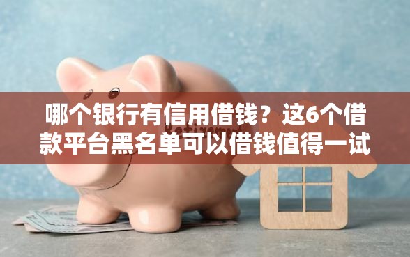 哪个银行有信用借钱？这6个借款平台黑名单可以借钱值得一试