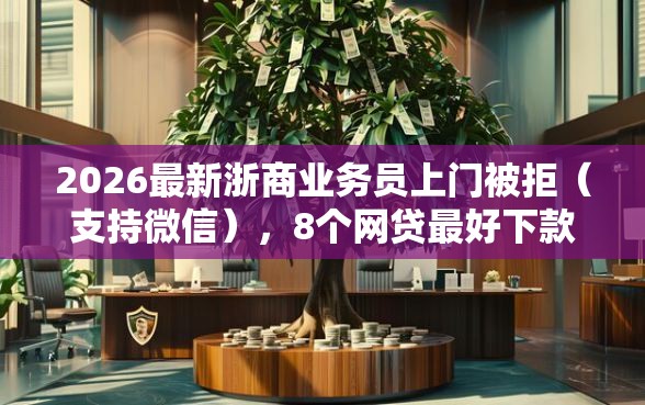 2026最新浙商业务员上门被拒（支持微信），8个网贷最好下款的平台不看征信无私分享