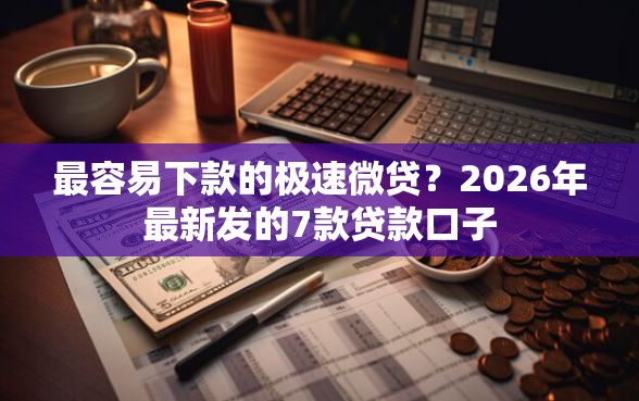 最容易下款的极速微贷？2026年最新发的7款贷款口子
