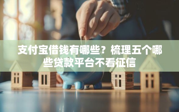 支付宝借钱有哪些？梳理五个哪些贷款平台不看征信