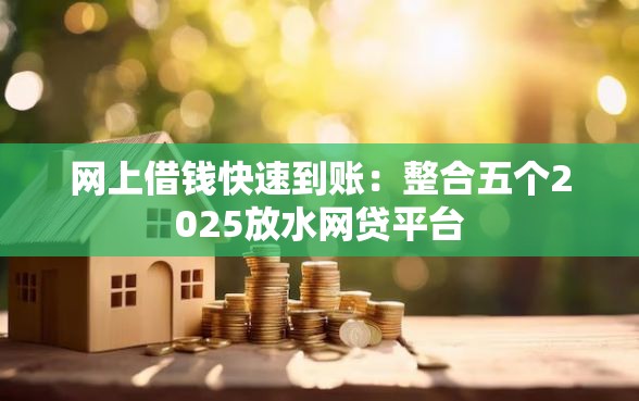 网上借钱快速到账：整合五个2025放水网贷平台