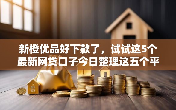 新橙优品好下款了，试试这5个最新网贷口子今日整理这五个平台