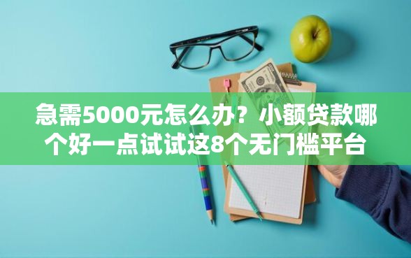 急需5000元怎么办？小额贷款哪个好一点试试这8个无门槛平台