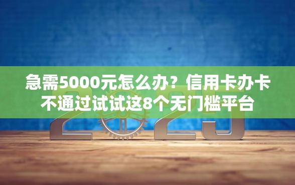 急需5000元怎么办？信用卡办卡不通过试试这8个无门槛平台