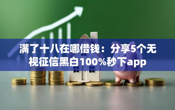 满了十八在哪借钱：分享5个无视征信黑白100%秒下app