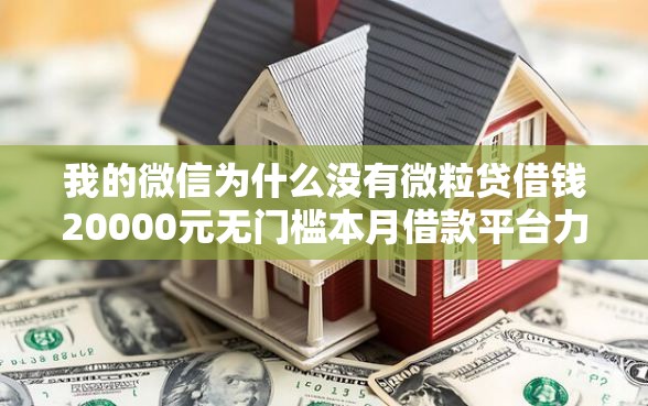 我的微信为什么没有微粒贷借钱20000元无门槛本月借款平台力荐！分享小额网贷口子20000元无门槛借款