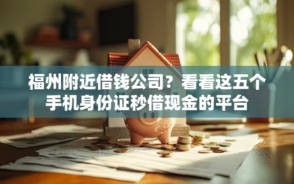 福州附近借钱公司？看看这五个手机身份证秒借现金的平台