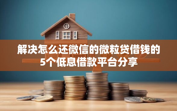 解决怎么还微信的微粒贷借钱的5个低息借款平台分享