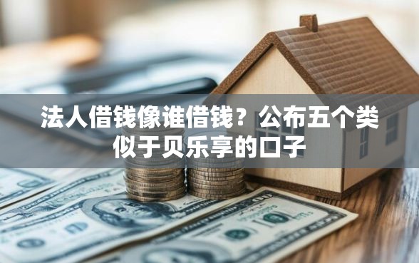 法人借钱像谁借钱？公布五个类似于贝乐享的口子